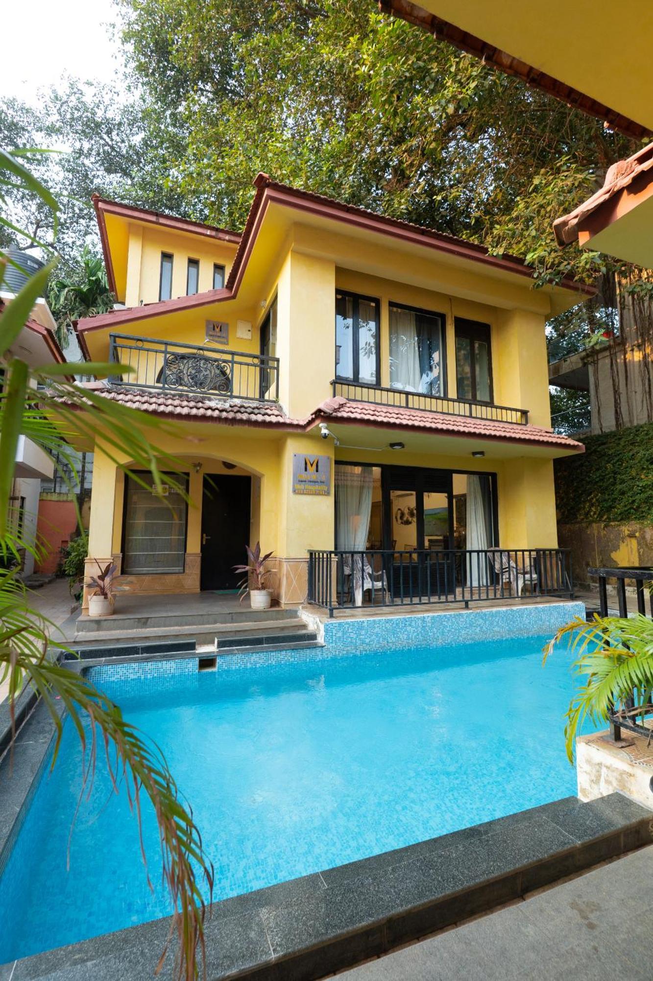 Villa M - Lagoon 4 Calangute 3Bhk Pool Facing, Breakfast Included Gamle Goa Eksteriør bilde