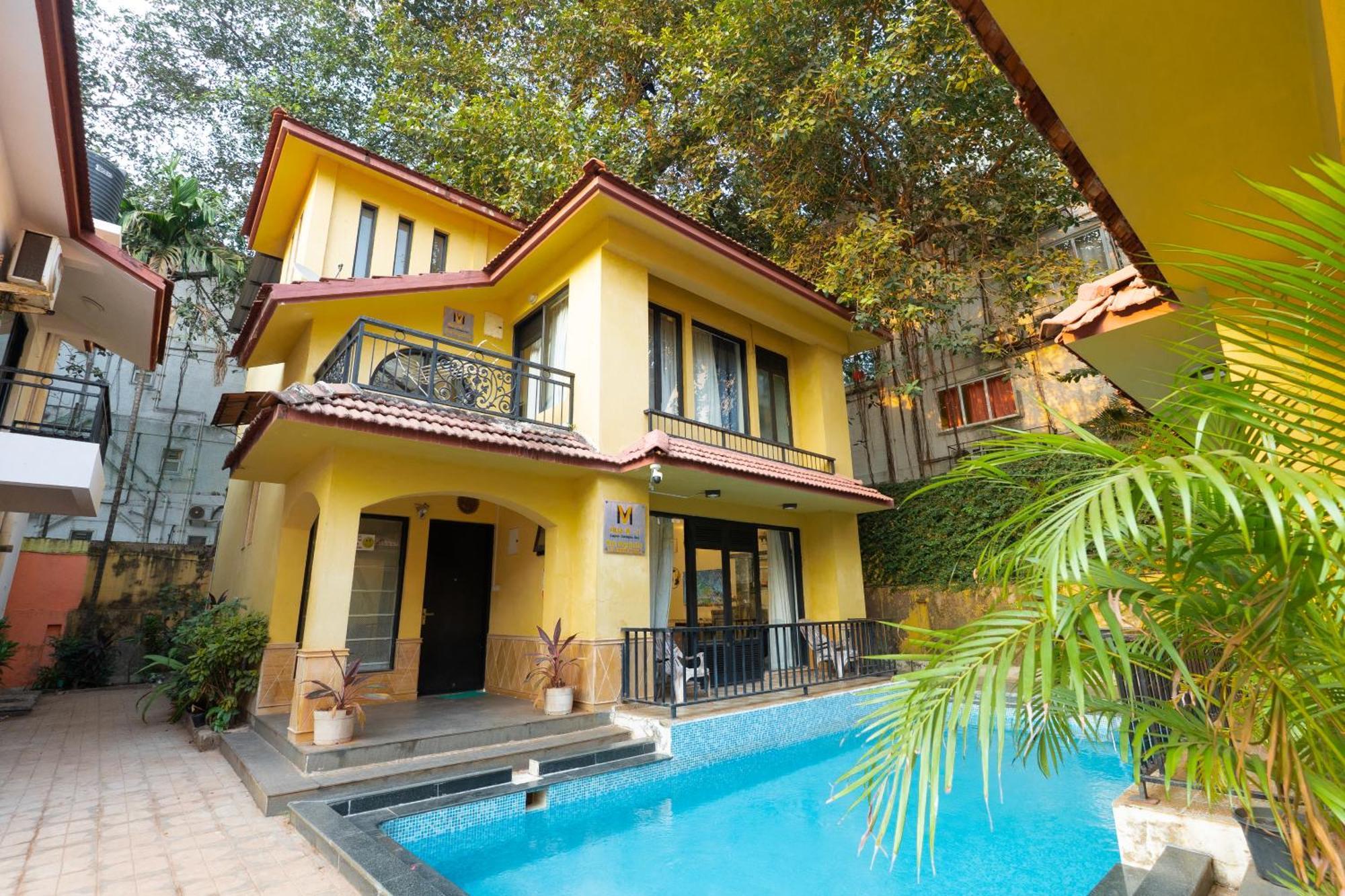 Villa M - Lagoon 4 Calangute 3Bhk Pool Facing, Breakfast Included Gamle Goa Eksteriør bilde