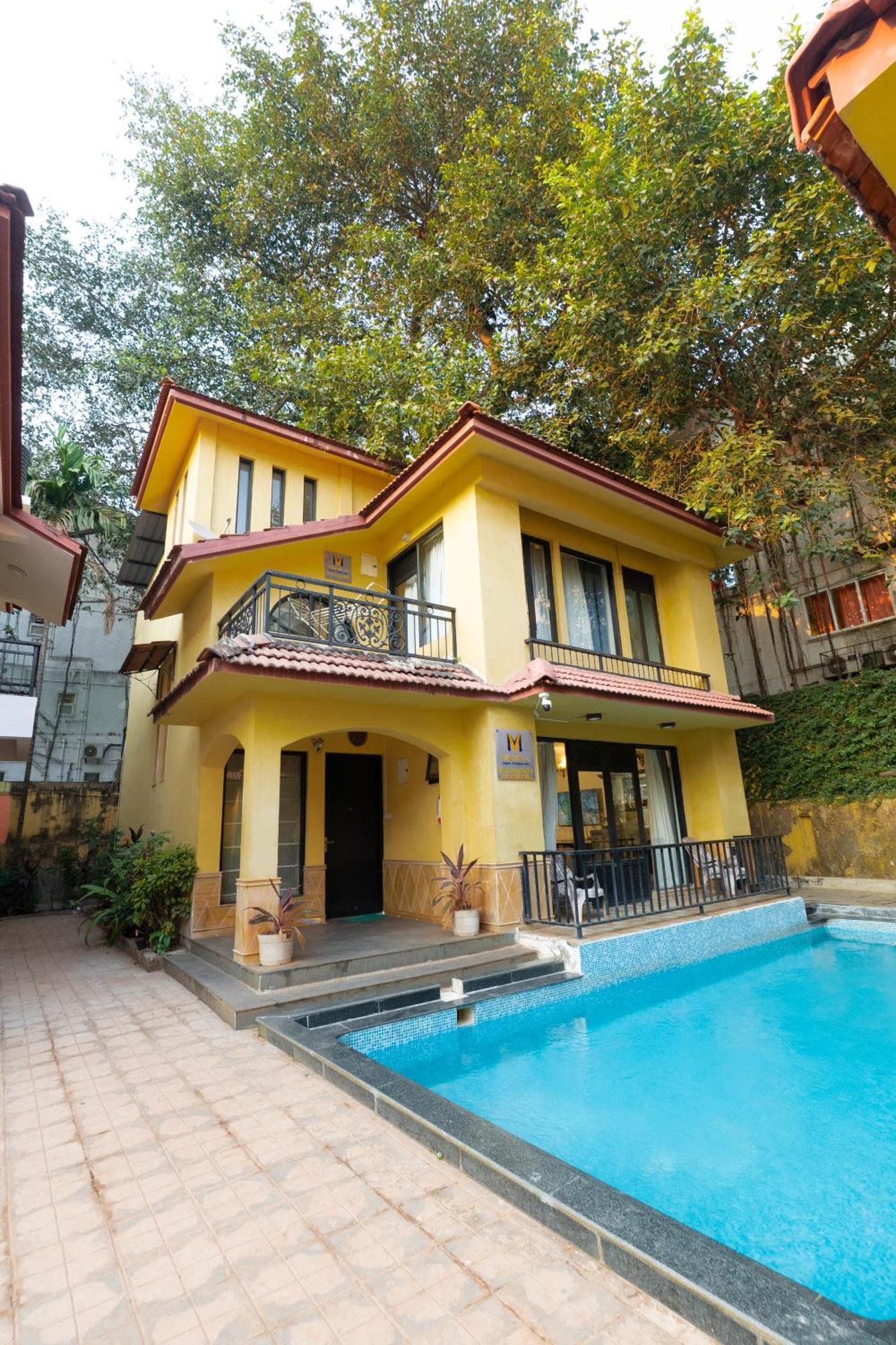 Villa M - Lagoon 4 Calangute 3Bhk Pool Facing, Breakfast Included Gamle Goa Eksteriør bilde